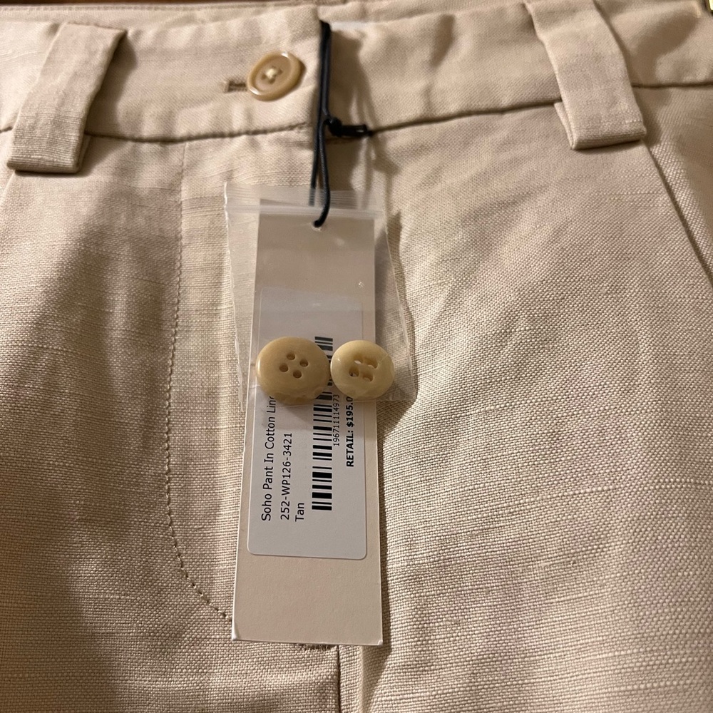 Alex Mill Pants Soho Cotton Linen Barrel Arc Wide Leg Trousers Sz 4 - Picture 6 of 14
